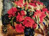 Red Bouquet Embellished with fabric and lace Limited Edition Print by Tanya Wissotzky - 5