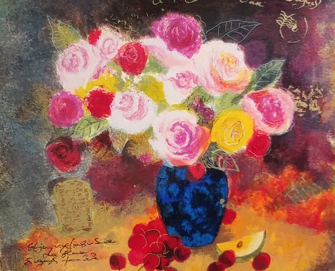 Still Life With Flower Bouquet Limited Edition Print - Tanya Wissotzky