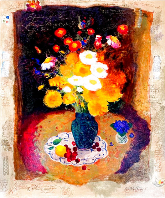 Yellow Flowers II AP Limited Edition Print by Tanya Wissotzky