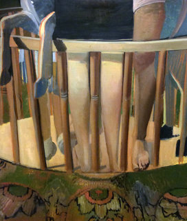Untitled Legs 1971 71x59 Original Painting - Jerome Witkin Untitled Legs 1971 71x59 Original Painting - Jerome Witkin