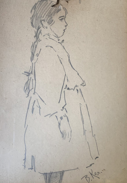 Gretchen Drawing 10x7 Drawing by William Balfour Ker