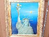 Woody Woodpecker And the Statue of Liberty 1985 22x26 Original Painting by Walter Lantz - 1