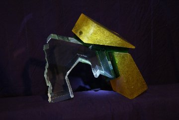 Untitled Glass Sculpture 1987 12 in Sculpture - Jon Wolfe
