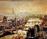 Paris 2004 68x80 - Huge Mural Size - France Original Painting by Alan Wolton - 0