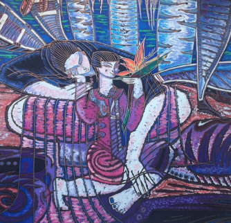 Mother And Child 2002 Limited Edition Print - Adrian Wong Shue Mother And Child 2002 Limited Edition Print - Adrian Wong Shue