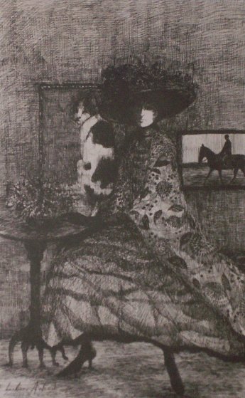 Woman in Brown 1990 Limited Edition Print by Barbara Wood Woman in Brown 1990 Limited Edition Print by Barbara Wood