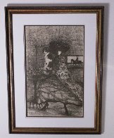 Woman in Brown 1990 Limited Edition Print by Barbara Wood - 1