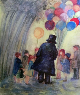 Balloon Man 2002 Limited Edition Print - Barbara Wood