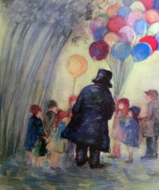 Balloon Man 2002 Limited Edition Print by Barbara Wood