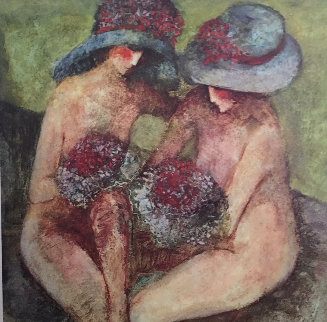 Forget Me Nots 1980 Limited Edition Print - Barbara Wood Forget Me Nots 1980 Limited Edition Print - Barbara Wood