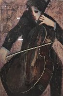 Cellist 2003 Limited Edition Print by Barbara Wood - 1 Cellist 2003 Limited Edition Print by Barbara Wood - 1