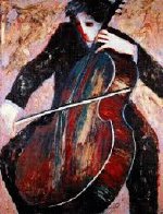 Cellist 2003 Limited Edition Print by Barbara Wood - 0 Cellist 2003 Limited Edition Print by Barbara Wood - 0