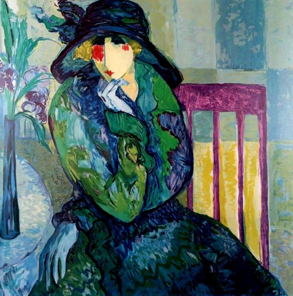 Mrs. Calabash 2001 Serigraph 25x25 by Barbara Wood