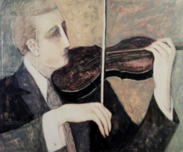 Violin - Huge Limited Edition Print by Barbara Wood