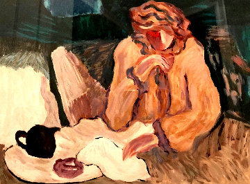 Tea Time and Margaret 1996 Limited Edition Print - Barbara Wood Tea Time and Margaret 1996 Limited Edition Print - Barbara Wood