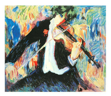 Violinist 1991 Limited Edition Print - Barbara Wood Violinist 1991 Limited Edition Print - Barbara Wood