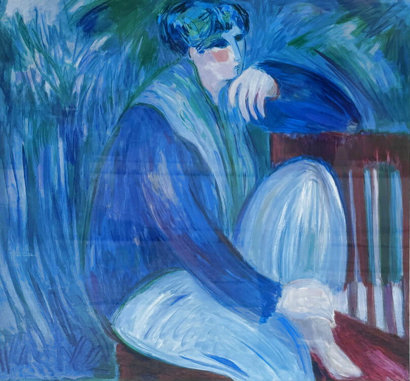 絵画 Barbara Wood Barbara A. Wood (OH), Mois de Mai (Lot 263 - 20th Century