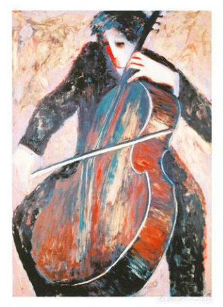 Cellist 2003 Limited Edition Print by Barbara Wood