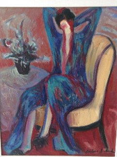 Boudoir 1996 16x20 Original Painting - Barbara Wood Boudoir 1996 16x20 Original Painting - Barbara Wood