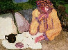 Tea Time and Margaret 1980 Limited Edition Print by Barbara Wood - 0