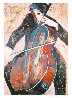 Lullabye, Pensive Woman, Cellist, and the Violinist Suite of 4 Lithographs Limited Edition Print by Barbara Wood - 1