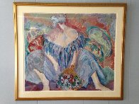 Blue Lady 1989 Limited Edition Print by Barbara Wood - 1 Blue Lady 1989 Limited Edition Print by Barbara Wood - 1