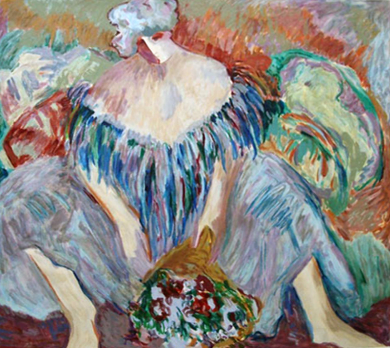 Blue Lady 1989 Limited Edition Print by Barbara Wood Blue Lady 1989 Limited Edition Print by Barbara Wood