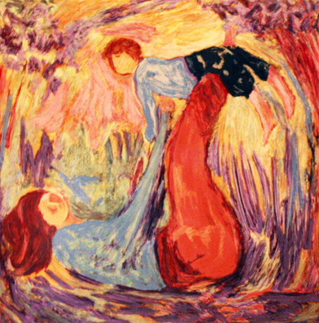 Fun in the Sun 1999 - Framed Serigraph by Barbara Wood - For Sale