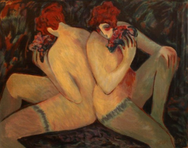 Nudes With Flowers  1998 Limited Edition Print by Barbara Wood