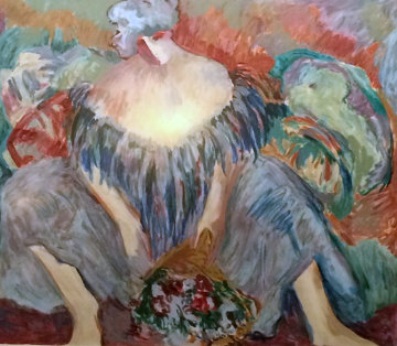 Blue Lady 1996 Limited Edition Print - Barbara Wood Blue Lady 1996 Limited Edition Print - Barbara Wood