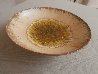 Yellow Glazed Jeweled Unique Ceramic Bowl 1950 6 in Sculpture by Beatrice Wood - 2
