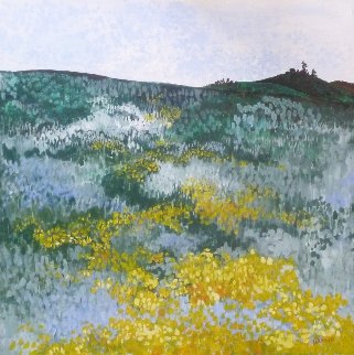 Mustard Fields 30x30 Original Painting - Marjorie Wood Hamlin Mustard Fields 30x30 Original Painting - Marjorie Wood Hamlin