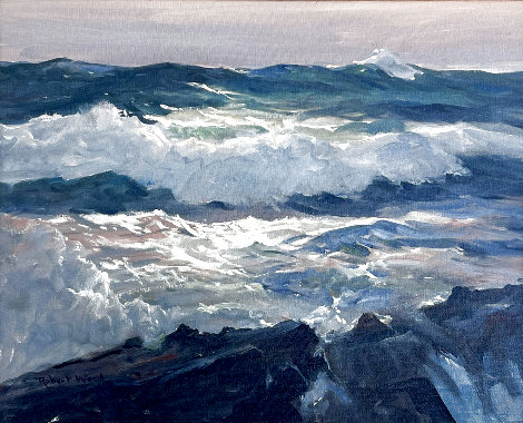 High Tide 25x29 Original Painting - Robert Wood
