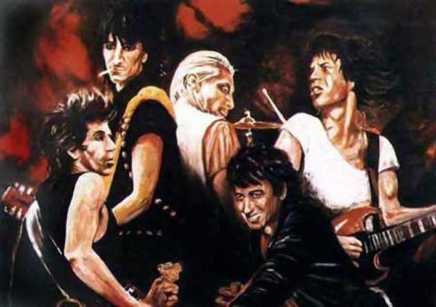 Stones in Sepia Limited Edition Print by Ronnie Wood (Rolling Stones)
