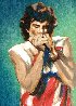 Mick with Harmonica Ii, Emerald 2004 Limited Edition Print by Ronnie Wood (Rolling Stones) - 0