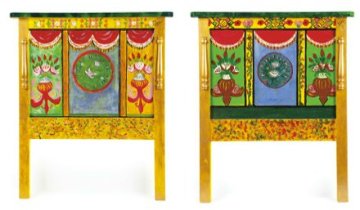 Pair of Headboards 2013 49x43 Super Huge Original Painting - Ronnie Wood (Rolling Stones) Pair of Headboards 2013 49x43 Super Huge Original Painting - Ronnie Wood (Rolling Stones)