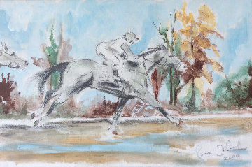 Race Horse Study 2000 18x24 Original Painting - Ronnie Wood (Rolling Stones) Race Horse Study 2000 18x24 Original Painting - Ronnie Wood (Rolling Stones)