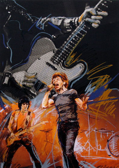 Ronnie Wood (Rolling Stones) Wearing 2006, print by Ronnie Wood
