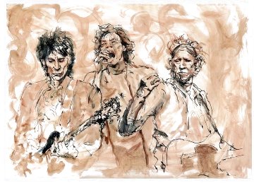 Ronnie, Mick, Keith Limited Edition Print - Ronnie Wood (Rolling Stones) Ronnie, Mick, Keith Limited Edition Print - Ronnie Wood (Rolling Stones)