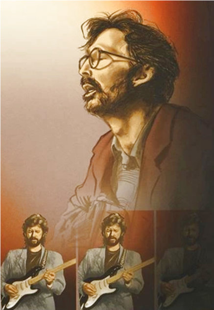 Eric Clapton III 1988 Limited Edition Print by Ronnie Wood (Rolling Stones)