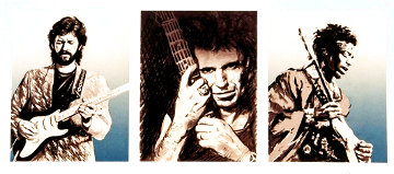 Eric, Keith & Jim II AP 1991 Limited Edition Print - Ronnie Wood (Rolling Stones) Eric, Keith & Jim II AP 1991 Limited Edition Print - Ronnie Wood (Rolling Stones)