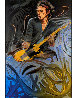 Blue Smoke Keith Embellished - Huge Limited Edition Print by Ronnie Wood (Rolling Stones) - 1