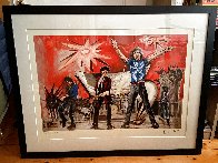 Big Bang Red 2006 Huge Limited Edition Print by Ronnie Wood (Rolling Stones) - 1