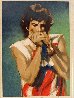 Mick with Harmonica II 2004 Limited Edition Print by Ronnie Wood (Rolling Stones) - 2