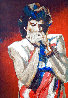 Mick with Harmonica I  (Ruby) 2004 - Huge Limited Edition Print by Ronnie Wood (Rolling Stones) - 0