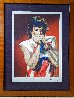 Mick with Harmonica I  (Ruby) 2004 - Huge Limited Edition Print by Ronnie Wood (Rolling Stones) - 1