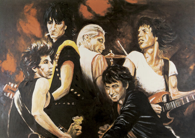 Rod and Ronnie by Ronnie Wood (Rolling Stones) - For Sale on Art
