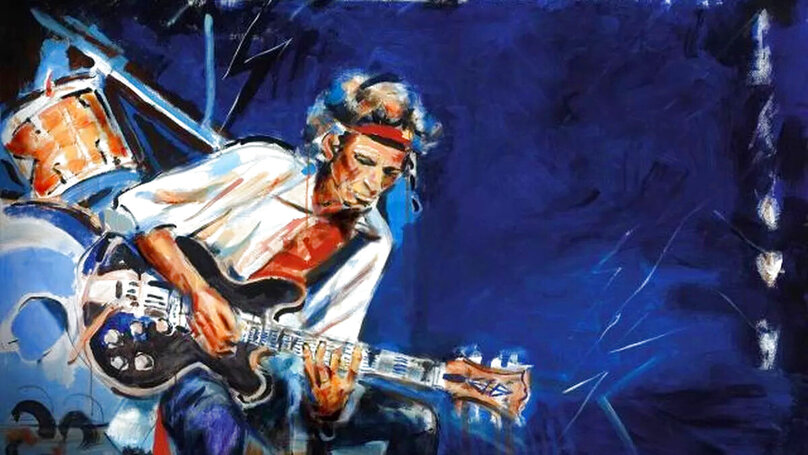 RONNIE WOOD PRINTS ストーンズのロニーウッズ作品集 Ronnie Wood Poster, Rolling Stones Gift, Ron Wood Tribute Fine Art