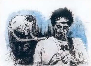 Keith In Killdare 1994 Limited Edition Print - Ronnie Wood (Rolling Stones) Keith In Killdare 1994 Limited Edition Print - Ronnie Wood (Rolling Stones)