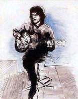 Rehearsal in Ireland, Suite of 6 1994 Limited Edition Print by Ronnie Wood (Rolling Stones) - 1 Rehearsal in Ireland, Suite of 6 1994 Limited Edition Print by Ronnie Wood (Rolling Stones) - 1